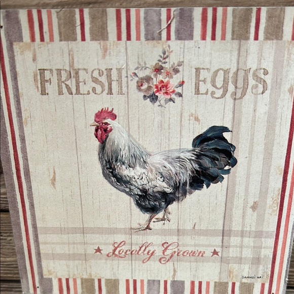 Rustic Farmhouse Cottage Shabby Chic tabletop/Wall Art Set with wood and metal - Picture 5 of 16